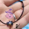 Гривна със Swarovski черно мече